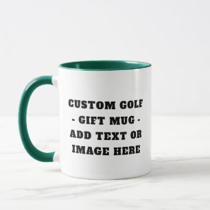 Taza de cita divertida de golf personalizada - reg