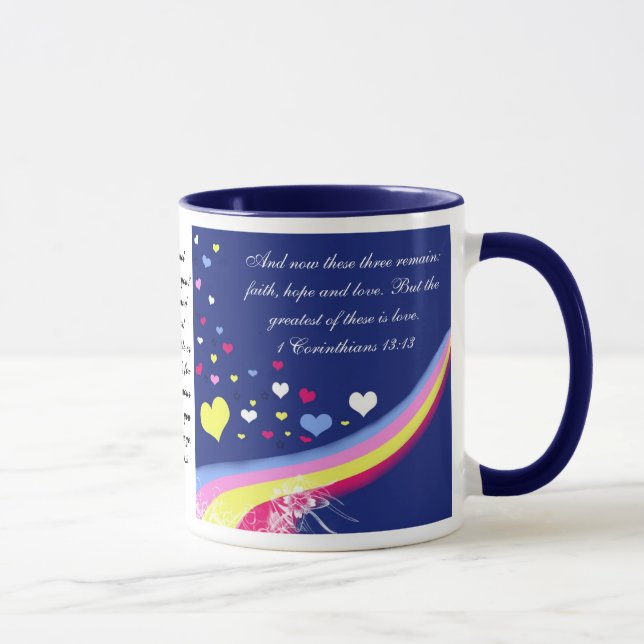 Taza de Coffe del verso de la biblia (Derecha)
