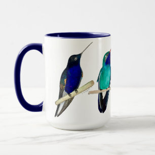 Taza de Colibríes Azules