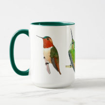Taza de Colibríes Verdes