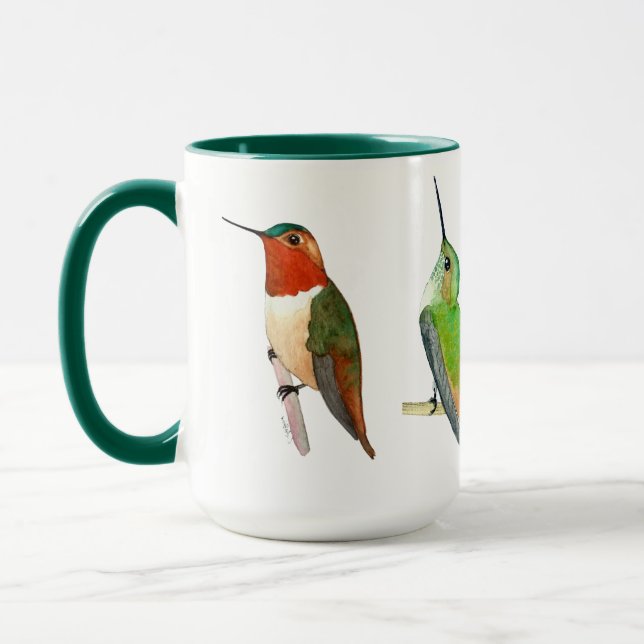 Taza de Colibríes Verdes (Izquierda)