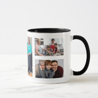 Taza de collage de fotos, regalo de café personali