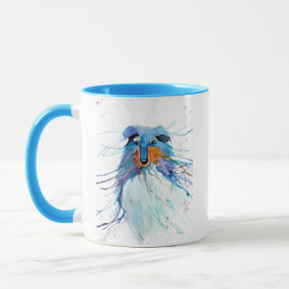 Taza de Collie Áspero Azul