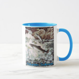 Taza de color salmón