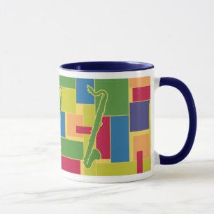 Taza de Colorblocks - clarinete bajo