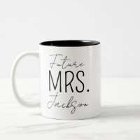 Taza de compromiso Taza de futura Sra, Tazas de Sr