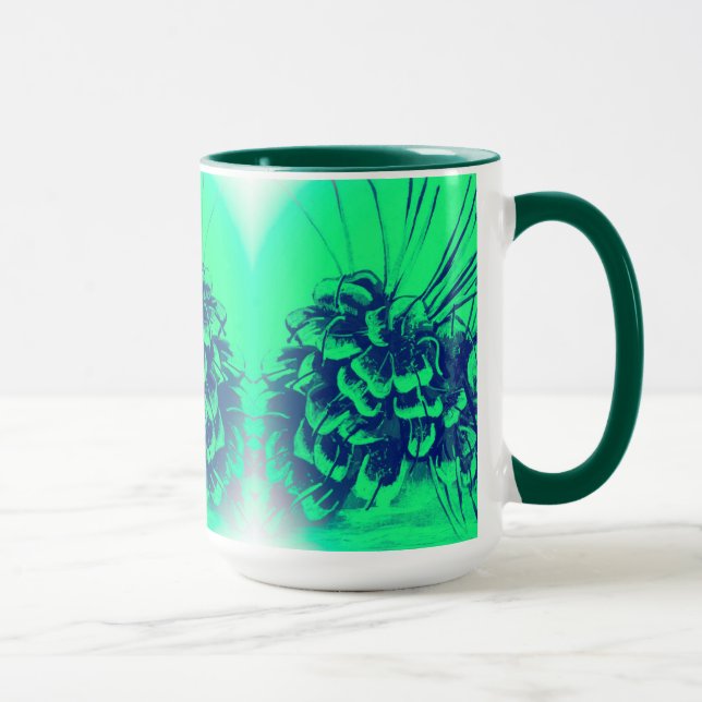 Taza de cono de pinote verde (Derecha)