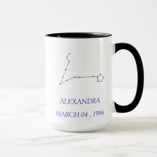 Taza de constelación de Piscis personalizada - Est