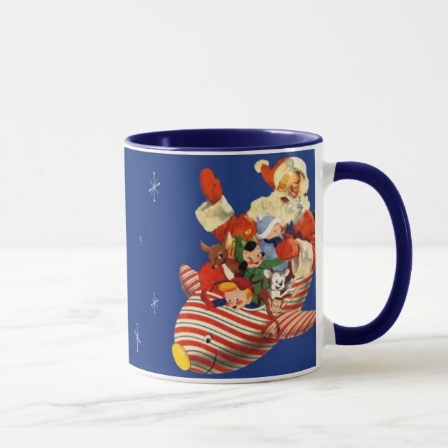 Taza de consumición retra de Rocket Santa del (Derecha)