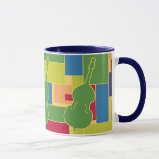 Taza de contrabajo con bloques de color