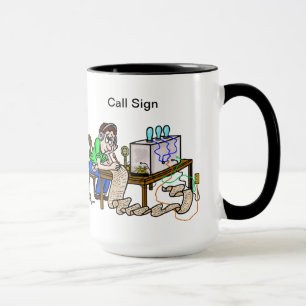 Taza de copiado del mensaje del operador del jamó
