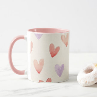 Taza de corazones suaves