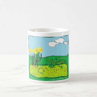 Taza de Cornualles del narciso, de la primavera y