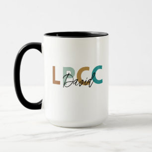 Taza de credenciales de terapeuta regalo para grad