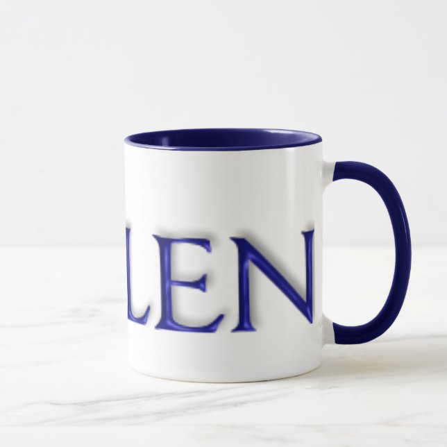 Taza de cristal azul del KRW Helen (Derecha)