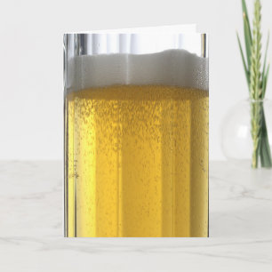 Taza de cristal de tarjeta de felicitación de