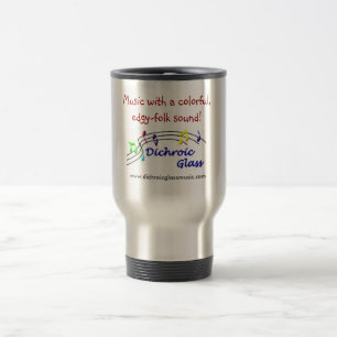 Taza de cristal dicroica del viaje