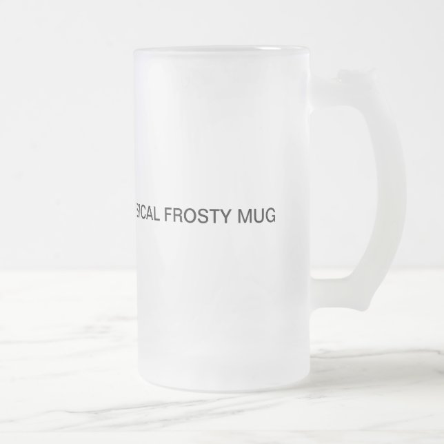 Taza de cristal escarchada del diseño único (Derecha)