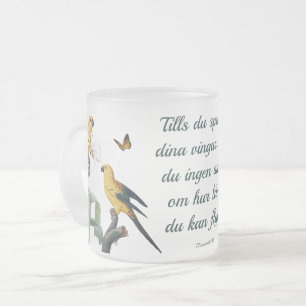 TAZA DE CRISTAL ESMERILADO