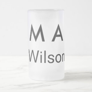 TAZA DE CRISTAL ESMERILADO