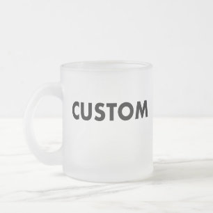 TAZA DE CRISTAL ESMERILADO 