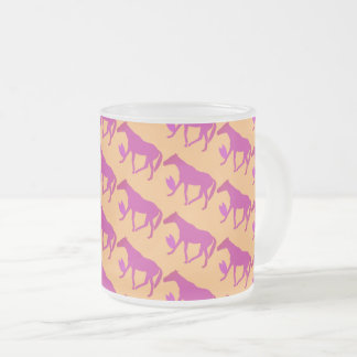 TAZA DE CRISTAL ESMERILADO ケイメイ牧場 トントントントロちゃん シルエット