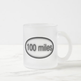 Taza De Cristal Esmerilado 100 millas