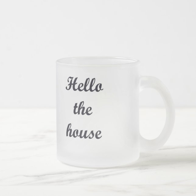 Taza De Cristal Esmerilado 10 onzas heladas Taza-Hola la casa (Derecha)