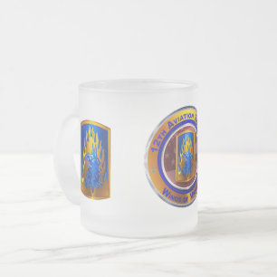 Taza De Cristal Esmerilado 12.ª Brigada de Aviación de Combate