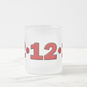TAZA DE CRISTAL ESMERILADO 12-12-12