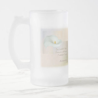 Taza De Cristal Esmerilado 12:12 cristiano de los romanos del ~ del arte de