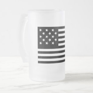 Taza De Cristal Esmerilado 15 estrellas bandera de los EEUU