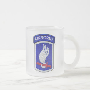 Taza De Cristal Esmerilado 173.ᵉʳ BDE BDE Airborne Brigade parche de reactore