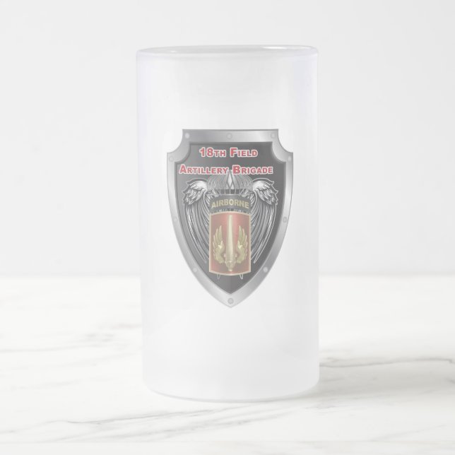 Taza De Cristal Esmerilado 18.ª Brigada de Artillería de Campo Aérea (Centro)