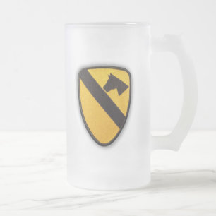 Taza De Cristal Esmerilado 1.ª división de caballería veteranos de caballería
