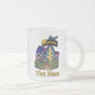 Taza De Cristal Esmerilado 1.ª fuerza especial boinas verdes vietnam frosty M