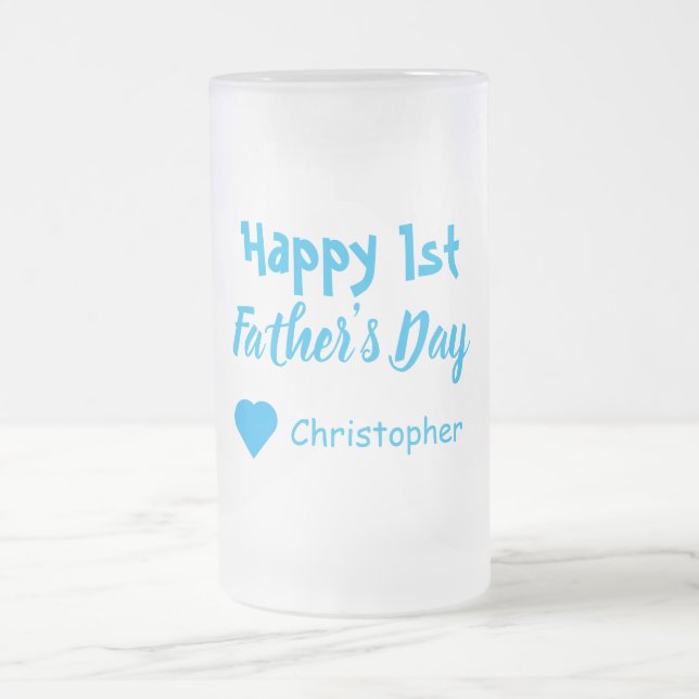 Taza De Cristal Esmerilado 1.ᵉʳ Día del Padre (Centro)
