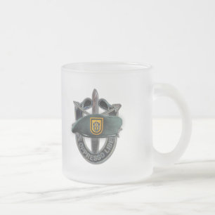 Taza De Cristal Esmerilado 1.ᵉʳ grupo de fuerzas especiales boinas verdes en