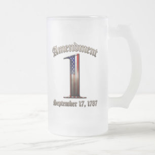 Taza De Cristal Esmerilado 1r Enmienda
