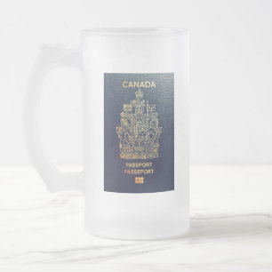 Taza De Cristal Esmerilado [200] Cubierta canadiense del pasaporte