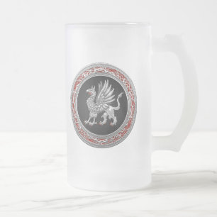 Taza De Cristal Esmerilado [200] Griffin de plata sagrada