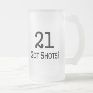 Taza De Cristal Esmerilado 21 consiguió tiros