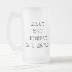 Taza De Cristal Esmerilado 21ro Cada uno necesita creer en algo