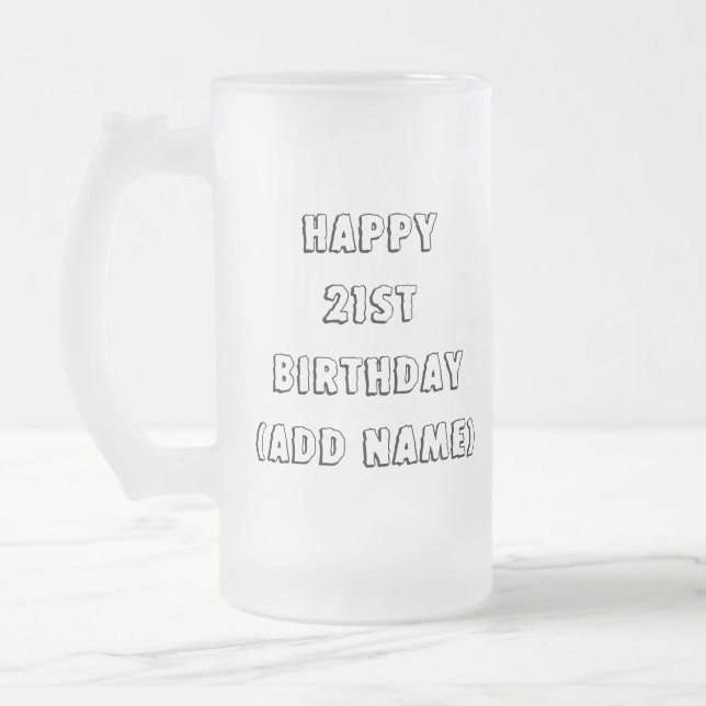 Taza De Cristal Esmerilado 21ro Cada uno necesita creer en algo (Izquierda)