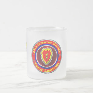 Taza De Cristal Esmerilado 25ª División de Infantería Keepsake