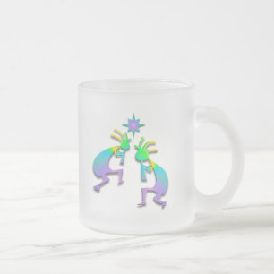 Taza De Cristal Esmerilado 2 Kokopelli #36