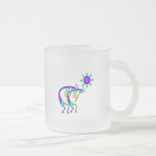 Taza De Cristal Esmerilado 2 Kokopelli #62