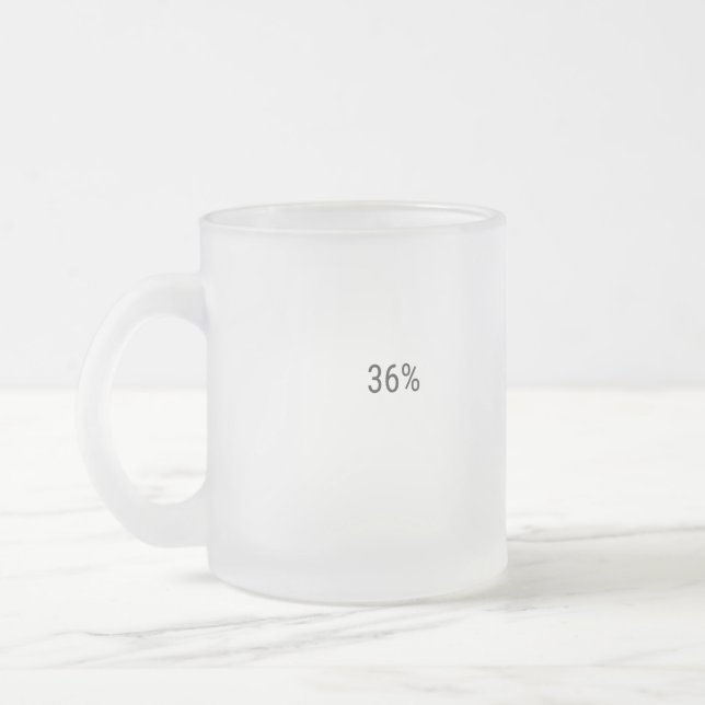 TAZA DE CRISTAL ESMERILADO 36% (Izquierda)