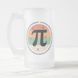 Taza De Cristal Esmerilado 3.14 Diseño del Día Nacional de Pi - Idea de Regal