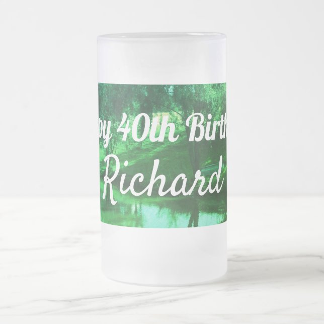 Taza De Cristal Esmerilado 40.ª escena rural (Centro)